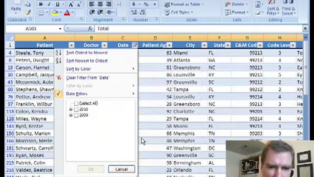 Excel Video 33 Filtering Dates in Tables смотреть онлайн