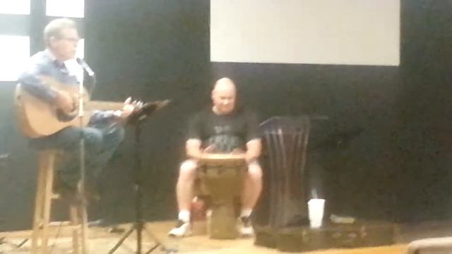 Chris Cantera trying to play the djembe смотреть онлайн