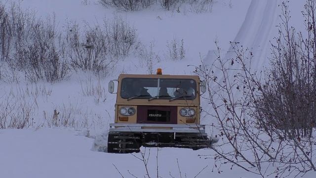 OHARA-SM20 (ISUZU) СЕМЕЙНЫЙ СНЕГОХОД.  В гору по целине