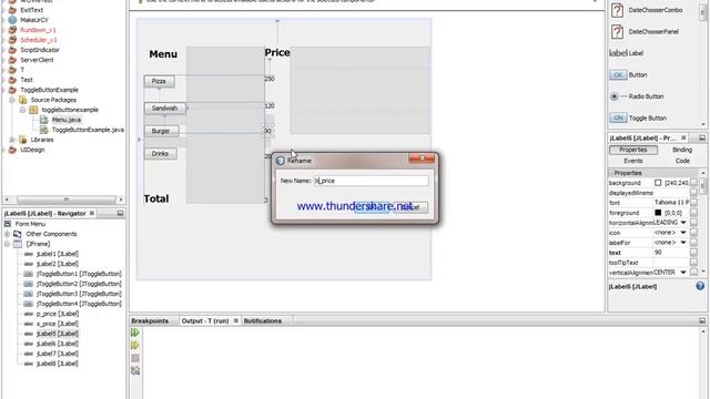 5 Java Swing jToggoleButton Example using netbeans смотреть онлайн