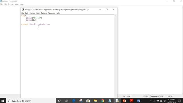 Exception Handling Example ( try, except and finally keyword) смотреть онлайн