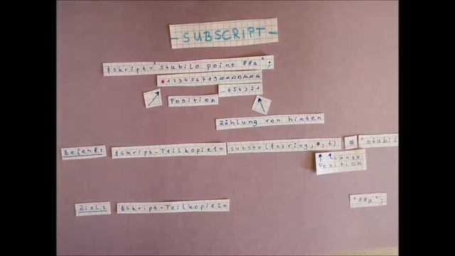 A001 Perl Befehl "substring" смотреть онлайн