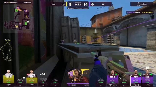 G2 vs FURIA HIGHLIGHTS BLAST Paris Major 2023 смотреть онлайн