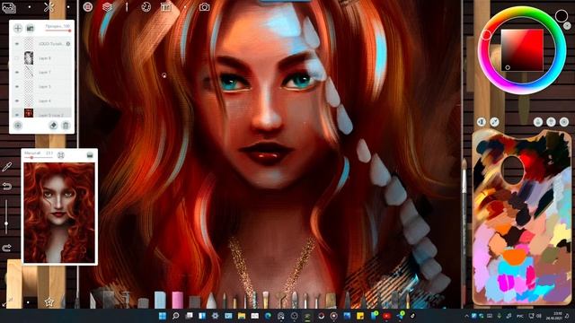 Стрим 26.10.21. Порисую маслом от руки в Realistic Paint Studio 2.0. смотреть онлайн