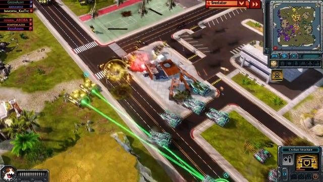 ДЕРЖАЛИСЬ КАК МОГЛИ - эпичное FFA на 6 игроков с СССР, США и Японией в Red Alert 3