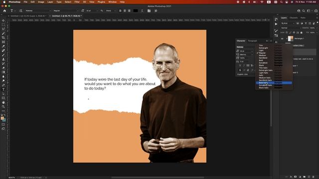 Quote Social Media Post Design in Photoshop смотреть онлайн