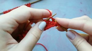 Шикарный двухсторонний узор спицами (Плетёнка с одной стороны и Ажурный узор с  другой)