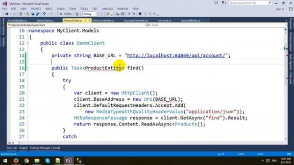 Using Entity Framework in ASP NET Web API