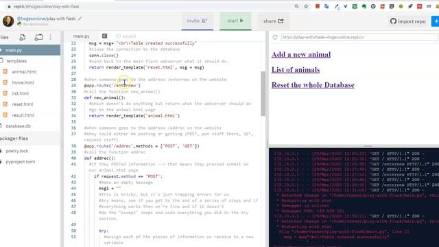 The python code and the database functions смотреть онлайн