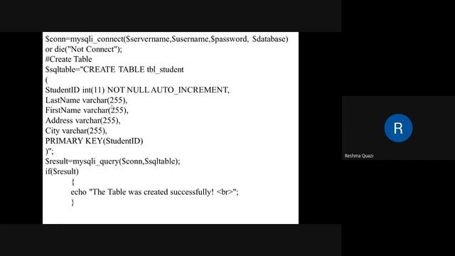 Unit IV (Create Table in PHP) смотреть онлайн