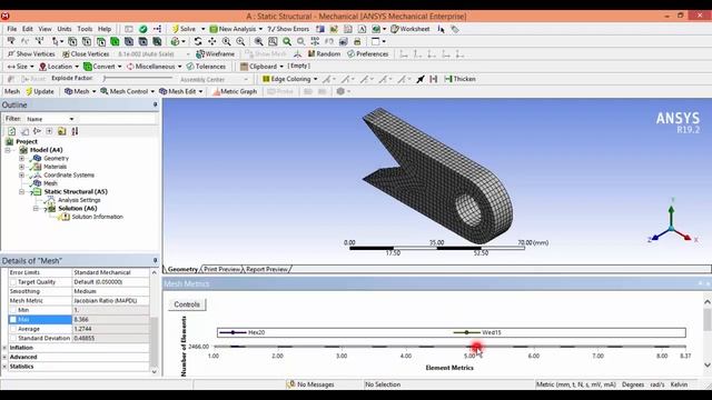 How to check the MESH Quality in Ansys Workbench | Mesh Metrics | Skewness | Orthogonal Quality смотреть онлайн