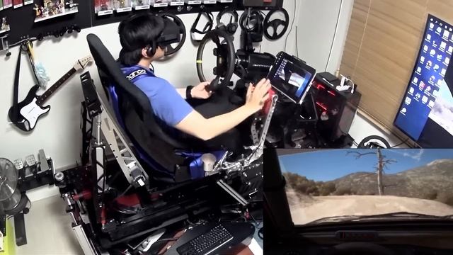 R-craft Motion Simulator With VR - Dirt Rally Play