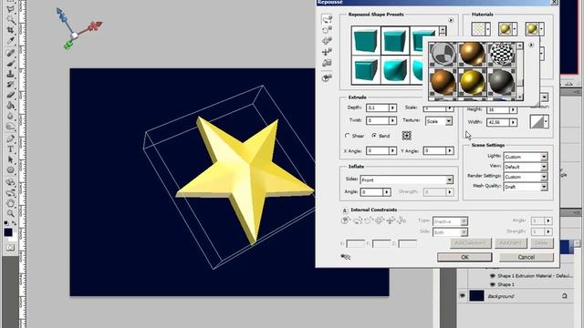 Photoshop tutorial: Create a Realistic 3D Golden Star смотреть онлайн