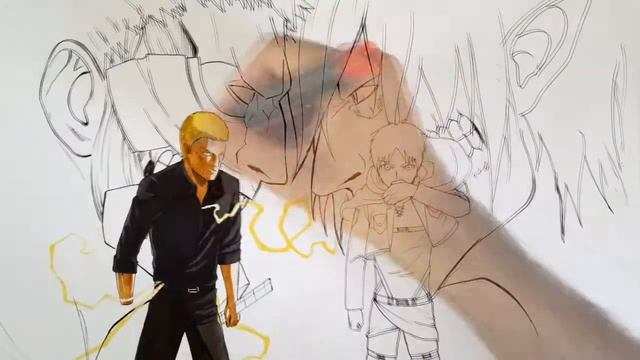 Drawing Eren Vs Reiner From Attack On Titan смотреть онлайн