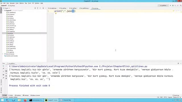 Python 3 Dersleri 71 - Metin Fonksiyonları - join Fonksiyonu смотреть онлайн