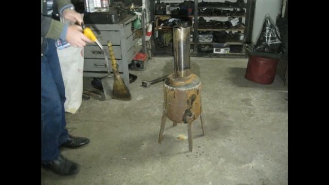 Простая эконом печь в гараже длительного горения своими руками смотреть онлайн