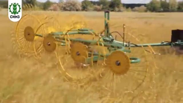 Грабли ворошилки прицепные ГКП-6 СИМЗ смотреть онлайн
