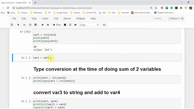 Python - Type Casting/Conversion смотреть онлайн