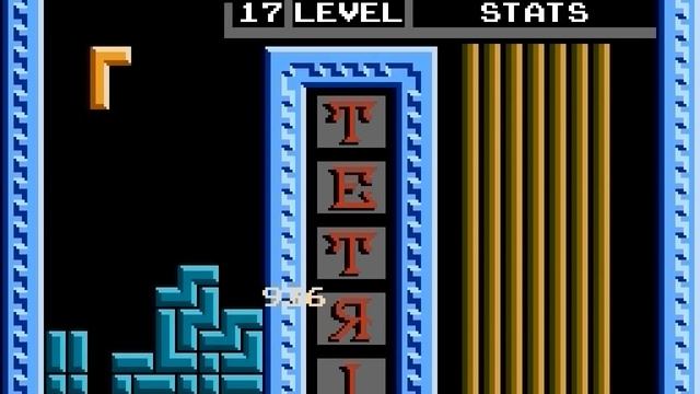 Tetris (Tengen) [NES], Level 9, Handicap 12, 999999+ Points, 1030+ Lines