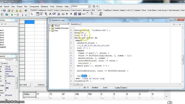 2D Array in Delphi - Lucky Draw Tickets Example (Part 2) EC 2013 Sept P1 смотреть онлайн