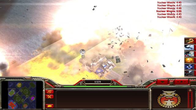 Command & Conquer Generals Shockwave - China Nuke Generals 1 vs 5 HARD Generals Gameplay P3 смотреть онлайн