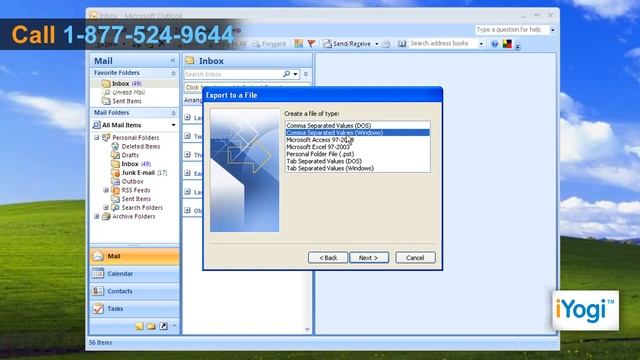 How to export Microsoft Outlook 2007 Contacts смотреть онлайн