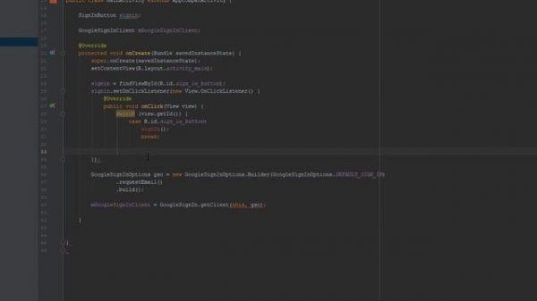 Sign In with Google API | Android Studio