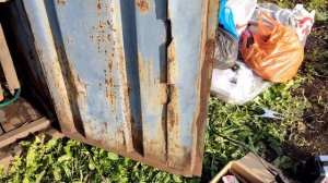 установка замка в контейнер