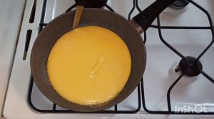 Яичный блин на завтрак!