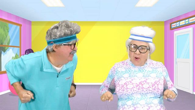Workout With GRANDMA and GRANDPA! | Skip Counting Forward Song for Kids | Jack Hartmann смотреть онлайн