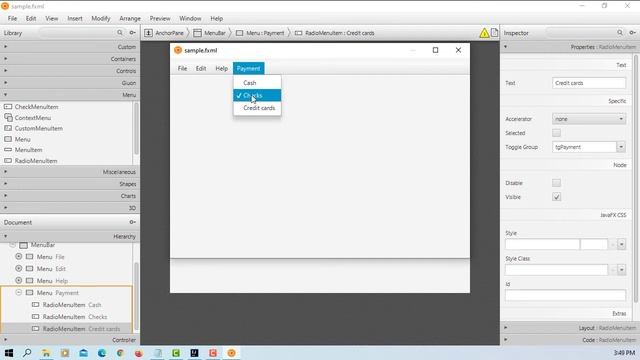 JavaFX 15 Tutorial 40 - RadioMenuItem смотреть онлайн