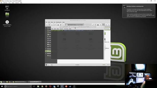 Fixing "Running in software rendering mode" Linux VirtualBox Error смотреть онлайн