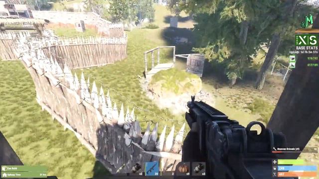 Base Defense Against Online Raid 🛢 Rust Console 🎮 Official Server PvP смотреть онлайн