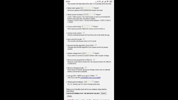 xiaomi mijia M365 откат и прошивка. кастомизация под себя.