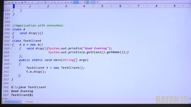 Core java Tutorial || Nested Classes || video-6 || Anonymous Inner Classes || By Ratan Sir смотреть онлайн