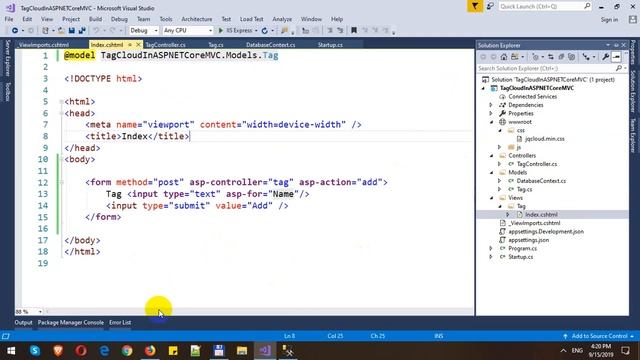Build Tag Cloud in ASP.NET Core MVC and Entity Framework Core смотреть онлайн