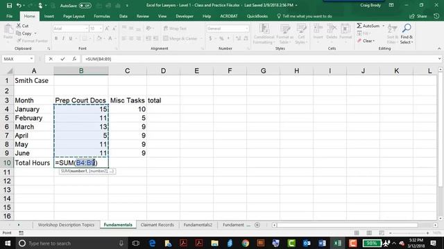 Microsoft Excel Basics for Lawyers смотреть онлайн
