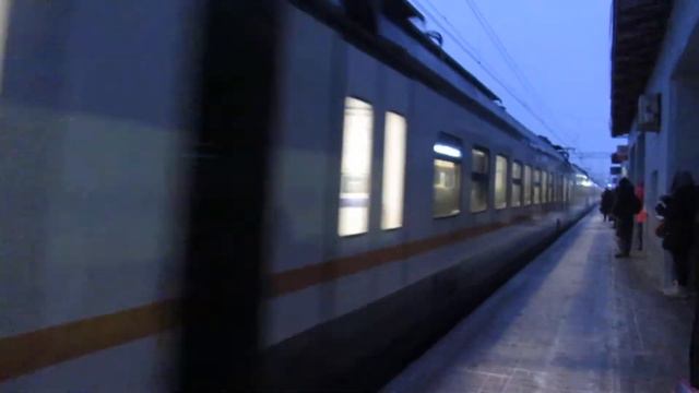 Электропоезд ЭП2Д-0007 ЦППК станция Нара 24.02.2018 смотреть онлайн