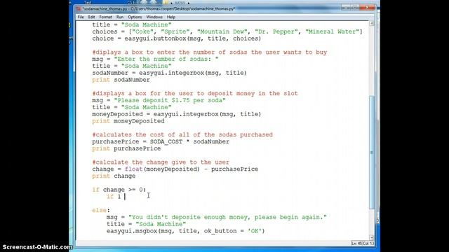 Python Soda Machine - Part 2 смотреть онлайн
