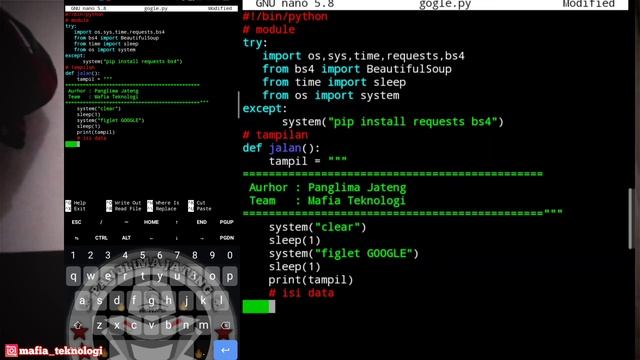 coding python di terminal linux membuat program google search смотреть онлайн