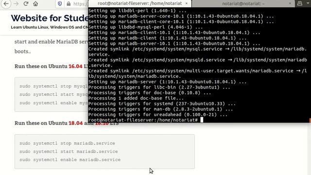 Install MariaDB Database Server di debian смотреть онлайн