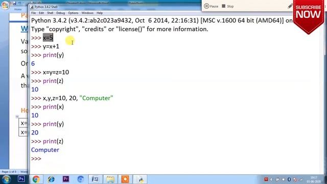 Variables in Python | Python tutorials class 10 | Class 10 Computer Application смотреть онлайн