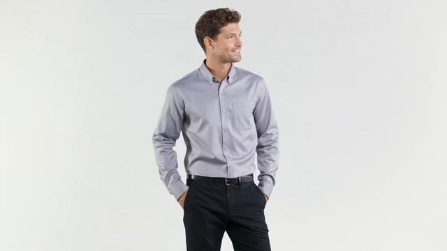 Port Authority® Long Sleeve SuperPro ™ React™ Twill Shirt W808 смотреть онлайн