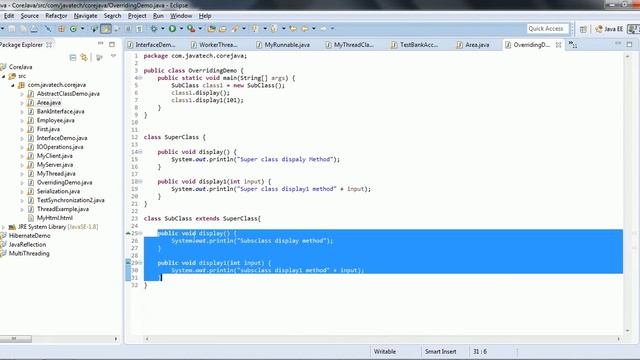 Java Interview Q&A on Overloading and Overriding смотреть онлайн