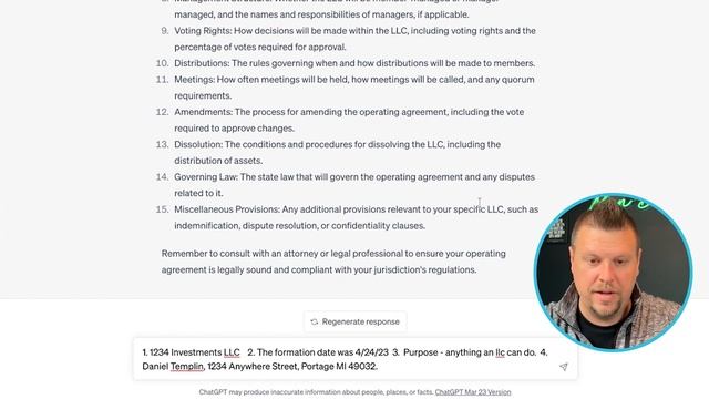 CHATGPT GENERATED AN LLC OPERATING AGREEMENT | PRACTICAL BUSINESS SECRETS смотреть онлайн