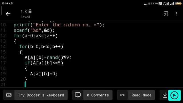0 and 1 with random function in matrix in C Language|| Simple Method Apply смотреть онлайн