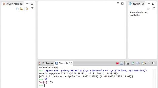 Opening the Python Console in Eclipse with PyDev смотреть онлайн