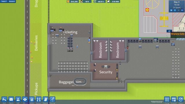 SimAirport прохождение - Очереди на посадку, билеты. Первые рейсы, планирование #3