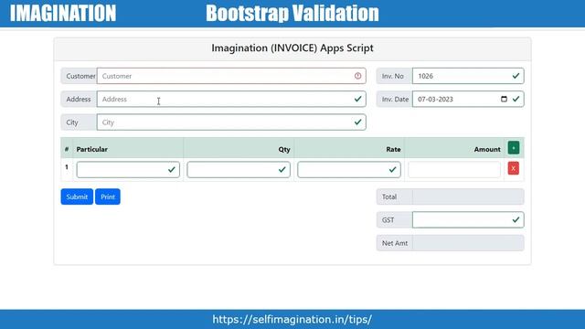 Bootstrap Invoice Validation Tutorial - Validate Multiple Items | Invoice Management смотреть онлайн
