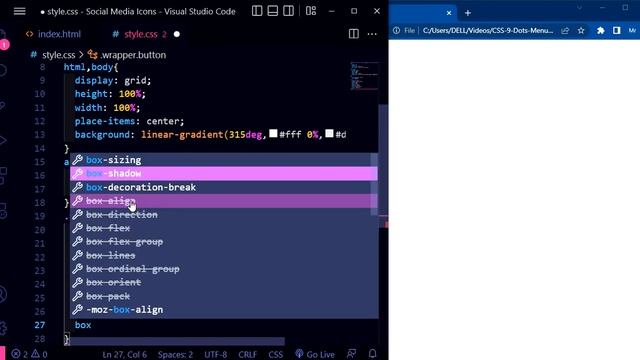 how to add social media icons in html css | Social Media Icons using HTML CSS смотреть онлайн